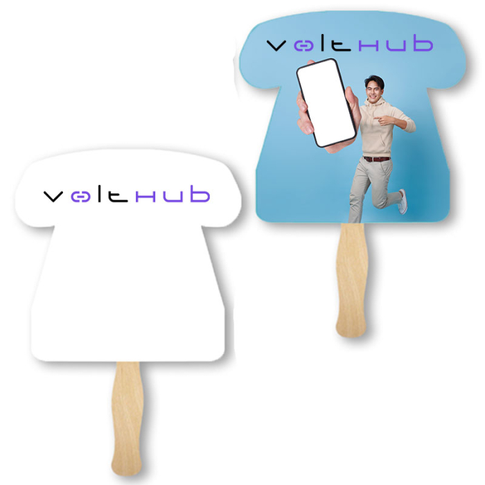 Custom Printed Phone Shape Sandwich Fans 