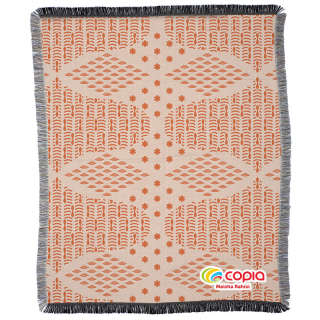 50x60 Inch Fringed Woven Tapestries