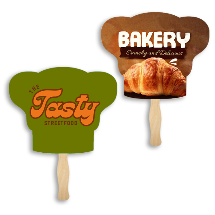 Customized Chef Hat Shape Sandwich Fans