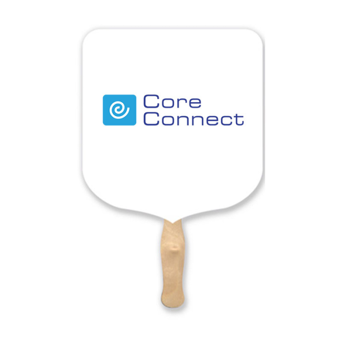Customized Elect Lightweight Two Sided Single Paper Hand Fans 