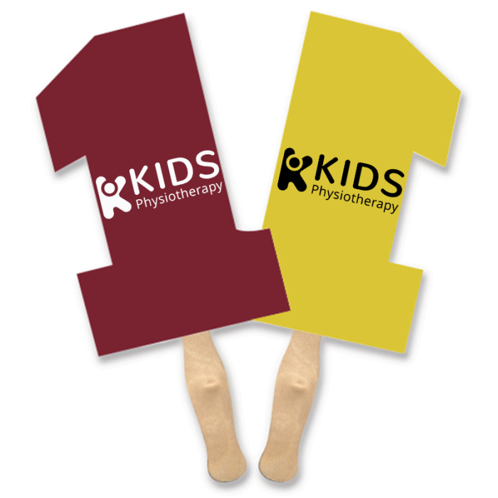 Customized Full Color 1 Shape Sandwich Fans 