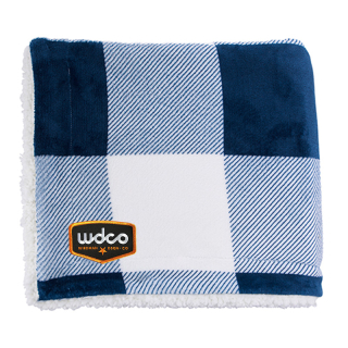 Microfiber Plaid Sherpa Blankets