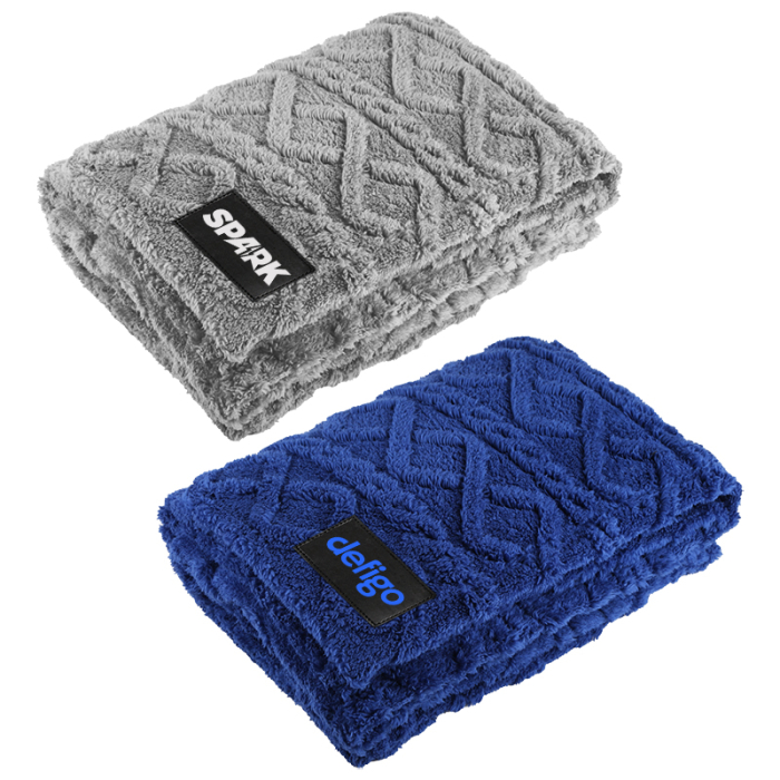 Customized RPET Sherpa Fleece Blankets