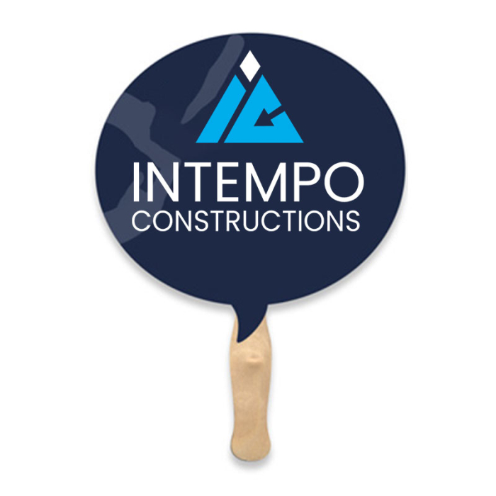 Imprinted Bubble Shape Sandwich Fans 