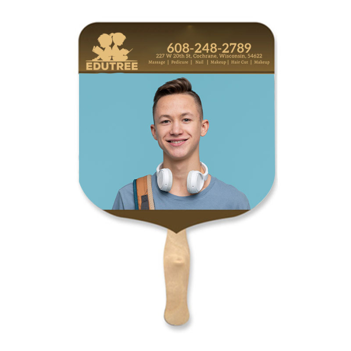 Imprinted Elect Shape Sandwich Fans 