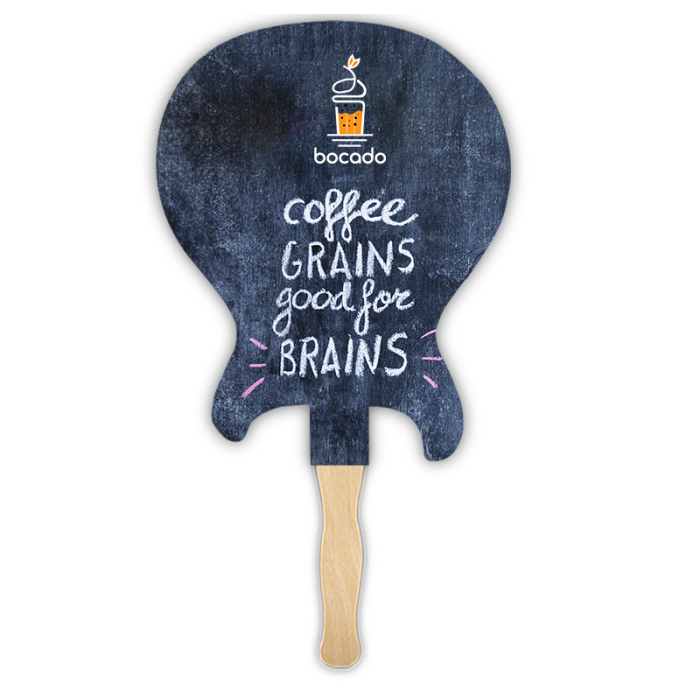 Imprinted Electric Guitar Shape Sandwich Fans