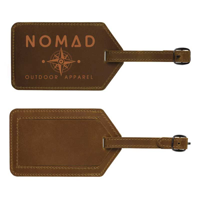 Imprinted Leather Luggage Tags