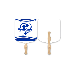 Imprinted Lightweight Elect Shape Hand Fans 