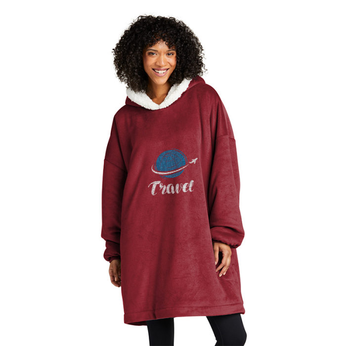 Imprinted Port Authority® Mountain Lodge Wearable Blankets