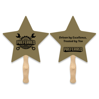 Star Sandwich Hand Fans
