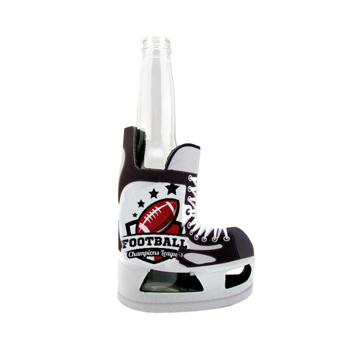 Imprinted USA Made Dye Sub Skates Shaped Bottle Coolers