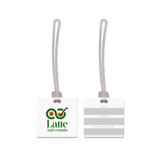 USA Made Square Vinyl Luggage Tags