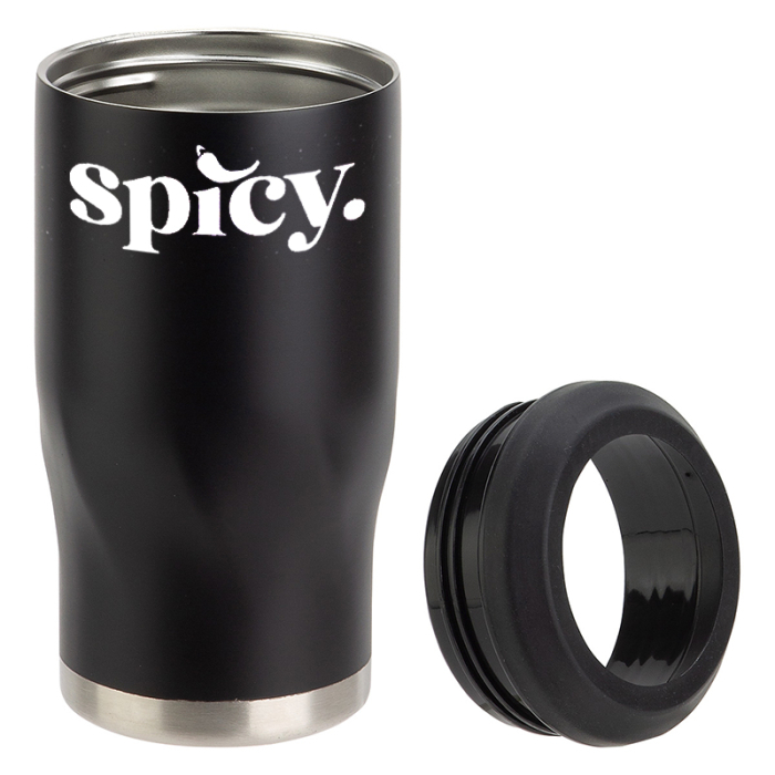 Imprinted Vortex 4-In-1 Stainless Steel Can Coolers