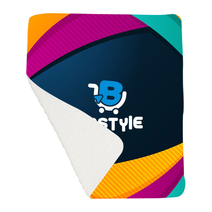 Personalized 50 x 60 Inch Argyle Knit Sherpa Blankets