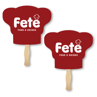 Chef Hat Sandwich Hand Fans
