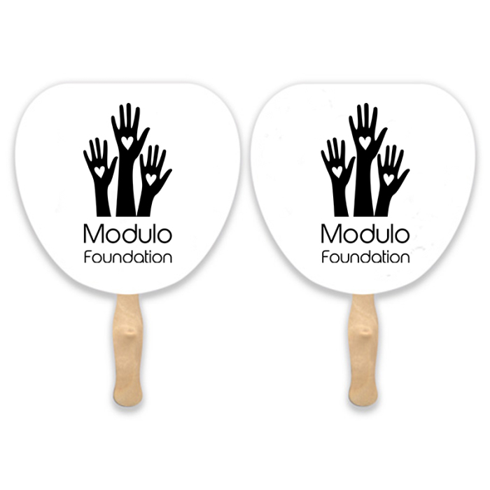Personalized Leaf Sandwich Hand Fans 