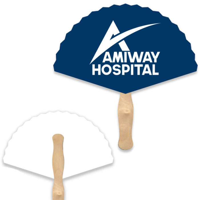 Personalized Lightweight Rd Triangle Shape Hand Fans 