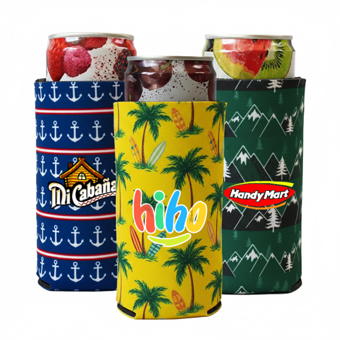 Personalized Sublimated Slim Can Coolers