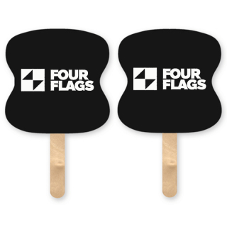 Mini Hourglass Shape Sandwich Hand Fans with Wood...