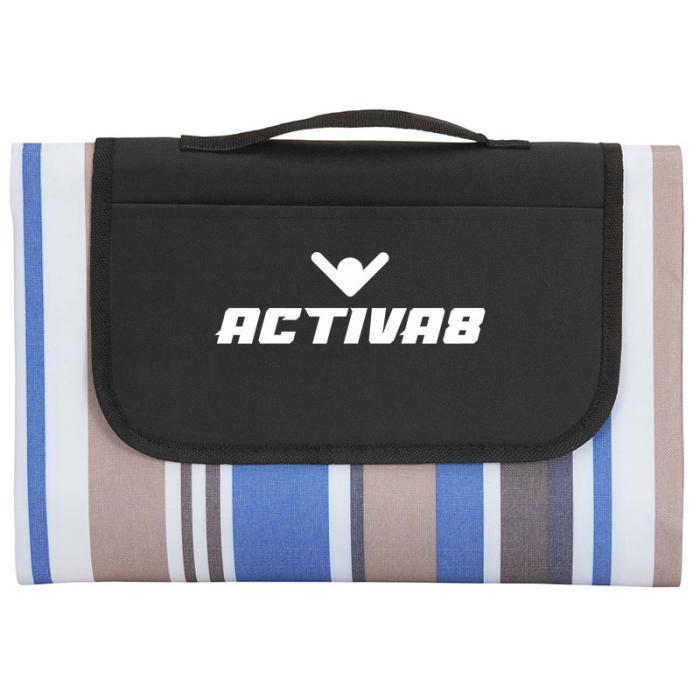 Promotional Oversized Striped Picnic and Beach Blankets