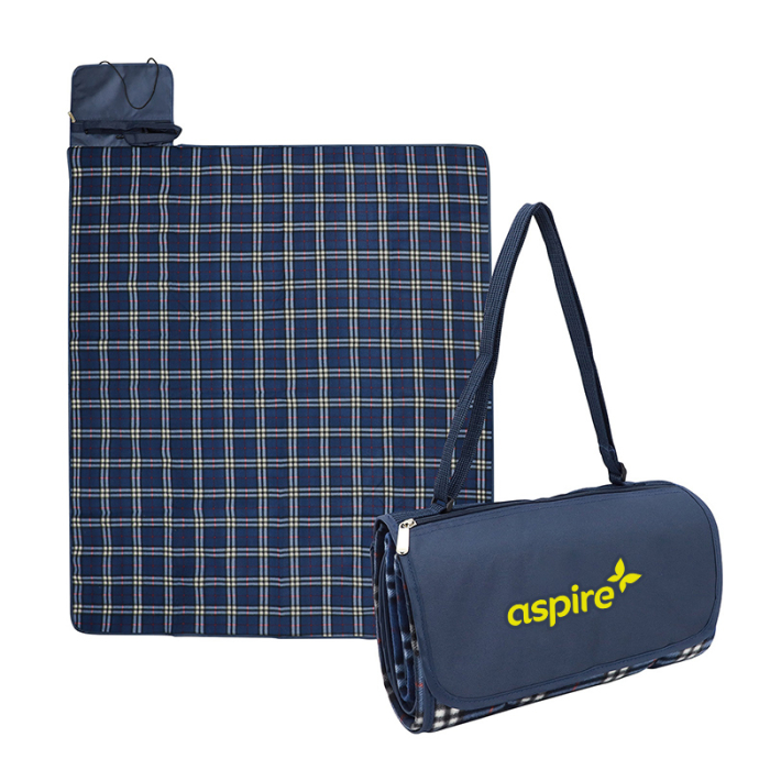 Promotional Premium Barrel Fleece Picnic Blankets