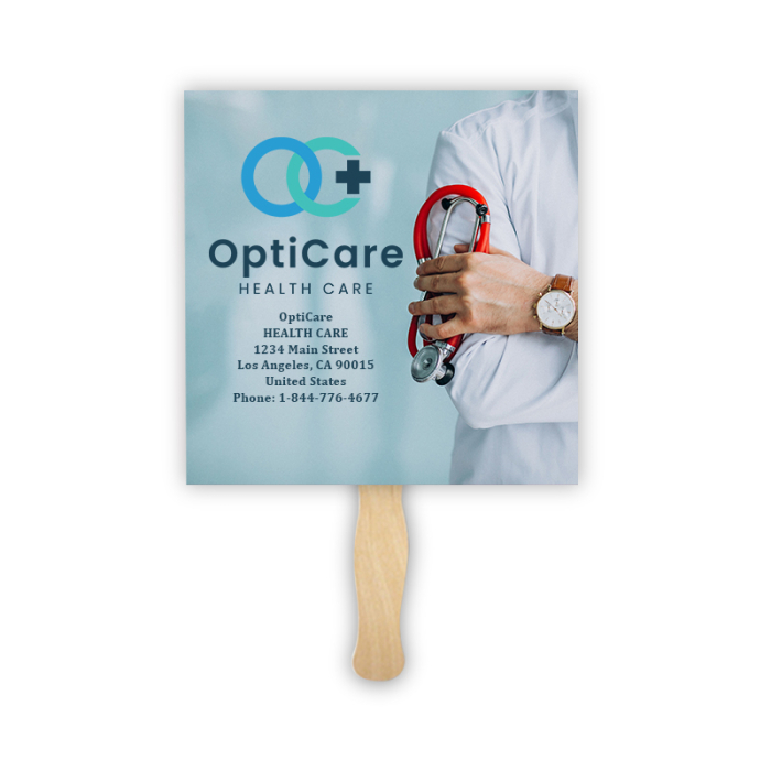 Promotional Square Shape Sandwich Fans 