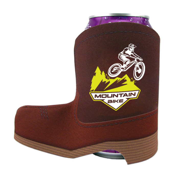 Promotional USA Made Dye Sub Cowboy Boot Shaped Coolers