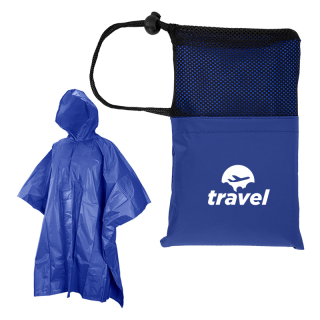 Peva Ponchos with Drawstring Pouches