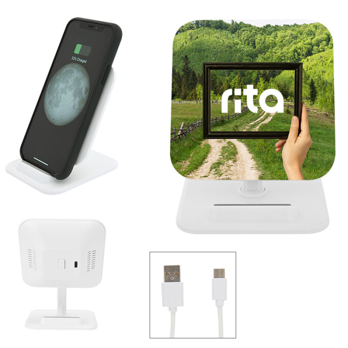 Custom Printed Wireless Charging Pad Phone Stands 2.0