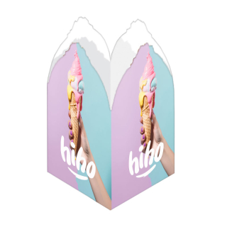 10x4 Inch Shape 4 Panel Advertising Table Tents