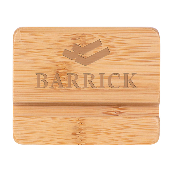 Imprinted Eco Friendly Bamboo Tablet and Mobile Device Holders