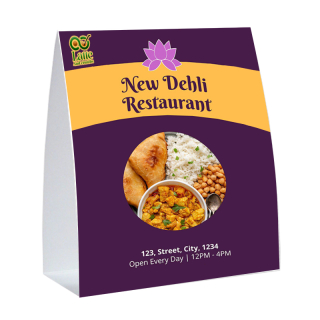 5.25x5 Inch Rectangle Advertising Table Tents
