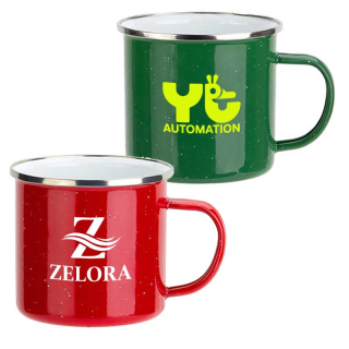 16 Oz Foundry Enamel Lined Iron Coffee Mugs
