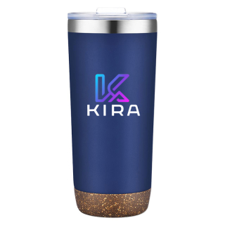 22 Oz Promotional Vacuum Tumblers with Cork Bottoms