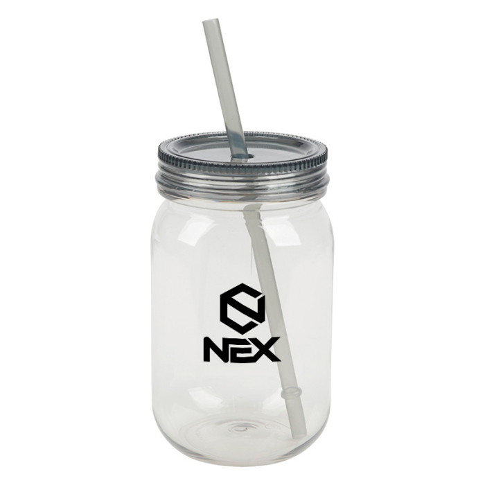 27 Oz Custom Bootlegger II RPET Mason Jar Tumblers