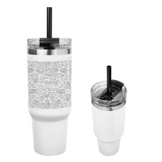 40 Oz Full Laser Naomi Intrepid Stainless Steel Tumblers...