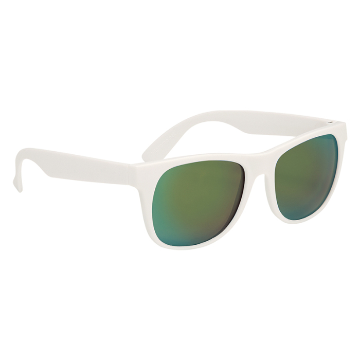Custom Imprinted Rubberized Mirrored Sunglasses
