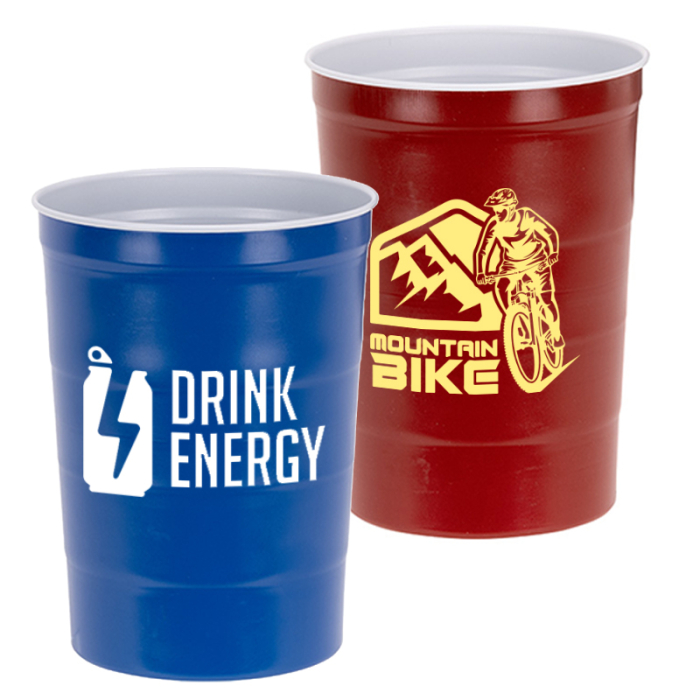 Custom 16 Oz Halftime USA-Made Steel Chill Cups