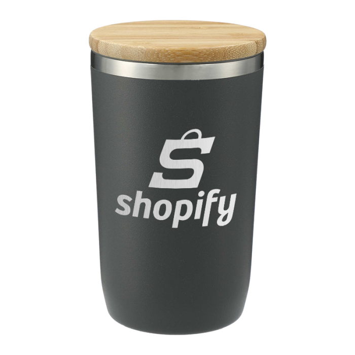 Custom FSC 100% Bamboo Lid 14 Oz Brees Copper Vacuum Tumblers