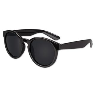 Round Lens Black Sunglasses