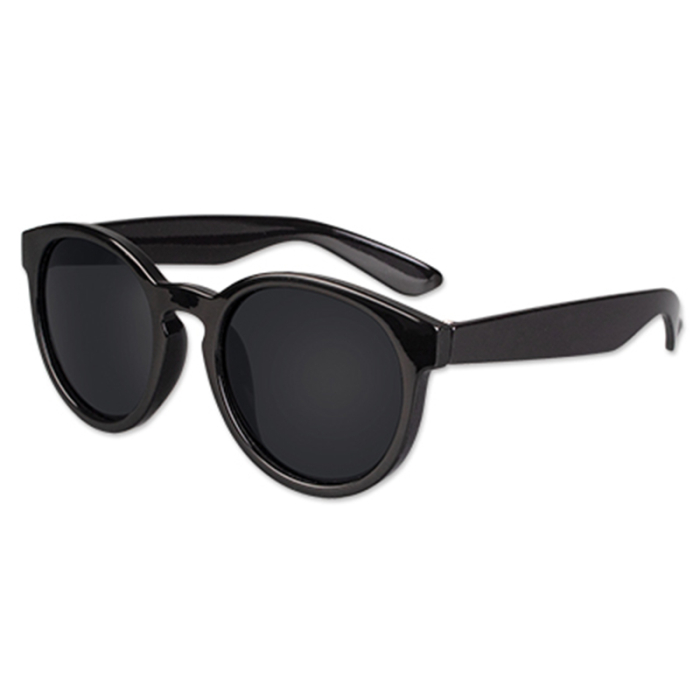 Custom Imprinted Round Lens Black Sunglasses