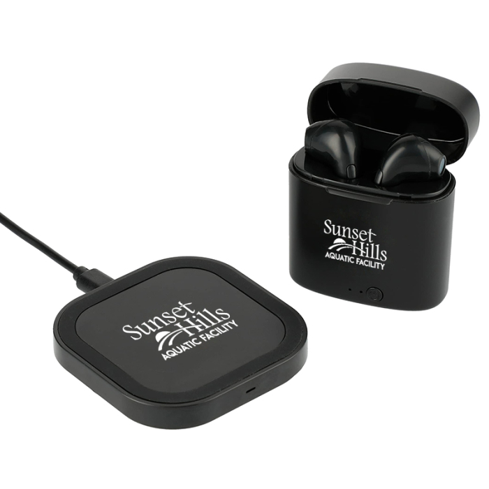 Custom Oros TWS Auto Pair Earbuds and Wireless Charging Pads