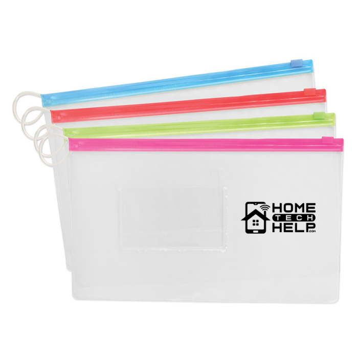 Custom Printed Large Pouches With Business Card Slots
