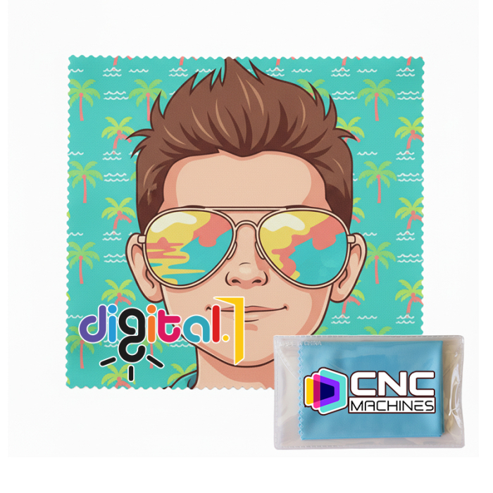 Custom Printed Sublimated Microfiber Cloths with Case