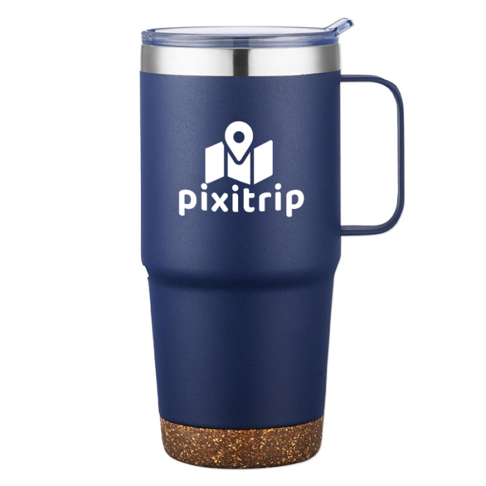 Customized 24 Oz Travel Mugs with Cork Bottoms