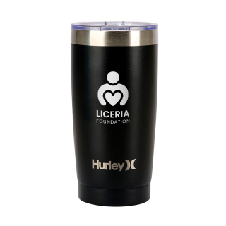 Hurley® 20 Oz Double Wall Stainless Steel Travel...