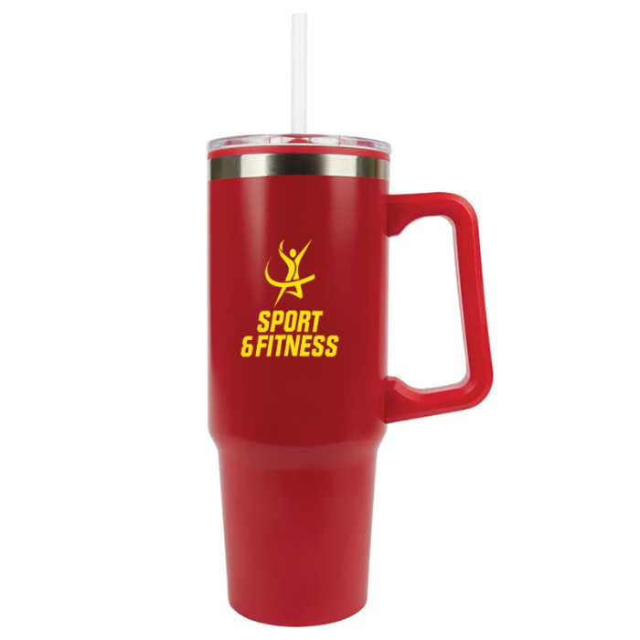 Imprinted 30 Oz Zane Steel and PP Liner Travel Mugs