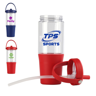 40 Oz Harbor Recycled Tumblers with Straws