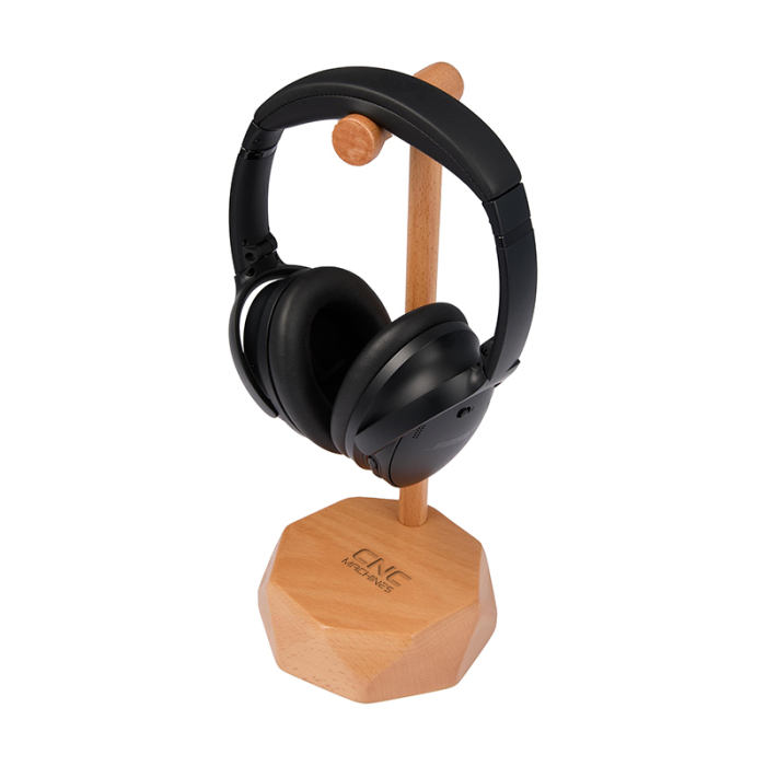 Imprinted Desk Tune FSC®-Certified Wood Headphone Stands