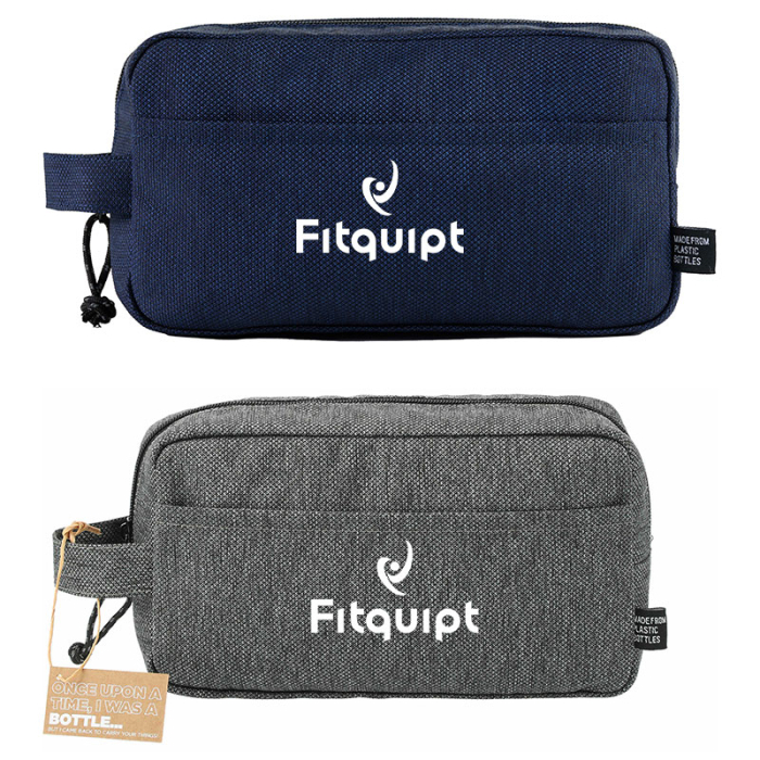Imprinted Vila Recycled Dopp Kit Pouches